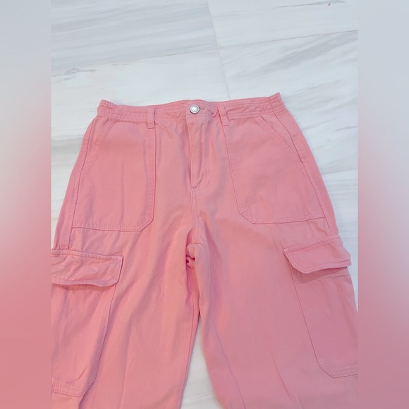 Signature8 Pink Cargo Carpenter Pants Jeans Spring Color - Picture 2 of 7